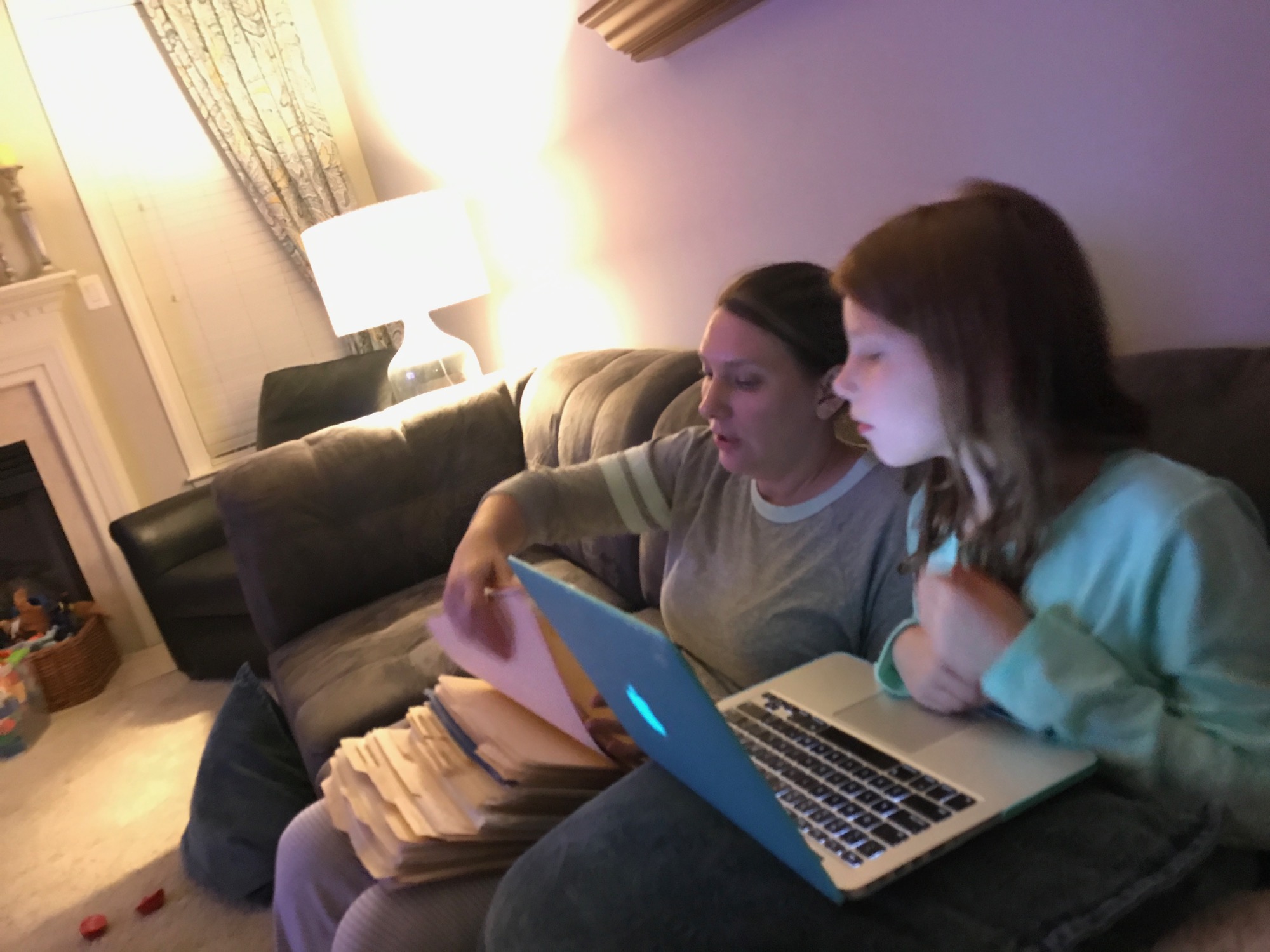 2017-10-02-mom-megan-working photo